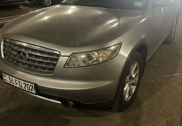 Ավտոմեքենա՝ INFINITI FX 35 3.5 Թողարկման տարեթիվը՝ 2006թ. Նույն. համարը`JNRAS08W76X208772 Վկայագիր՝ PB216552 Պետհամարանիշը՝ 36 FD 707