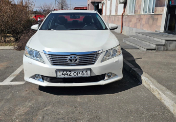 Ավտոմեքենա՝ TOYOTA CAMRY 2.5 GAS, նույն. համարը՝ JTNBF4FK103027760, տարեթիվը՝ 2014, հաշվ. համարը՝ 442 OP 61