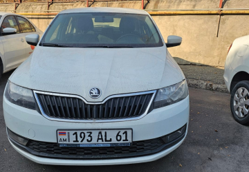 Ավտոմեքենա SKODA RAPID, նույնականացման համարը՝ XW8AG4NH2JK106546, թողարկման տարեթիվը՝ 2017, հաշվառման համարը՝ 193 AL 61, փոխանցման տուփը՝ Մեխանիկական, վազքը՝ 168410 կմ։