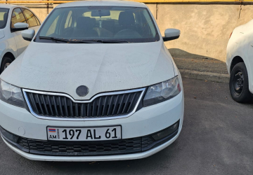 Ավտոմեքենա SKODA RAPID, նույնականացման համարը՝ XW8AG4NH1JK106893, թողարկման տարեթիվը՝ 2017, հաշվառման համարը՝ 197 AL 61, փոխանցման տուփը՝ Մեխանիկական, վազքը՝ 166408 կմ։