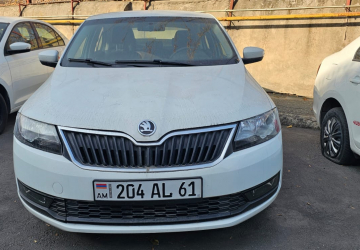 Ավտոմեքենա SKODA RAPID, նույնականացման համարը՝ XW8AG4NH5JK106900, թողարկման տարեթիվը՝ 2017, հաշվառման համարը՝ 204 AL 61, փոխանցման տուփը՝ Մեխանիկական, վազքը՝ 80280 կմ։