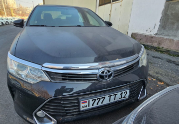 Ավտոմեքենա TOYOTA CAMRY, նույնականացման համարը՝ JTNBF4FK703032543, թողարկման տարեթիվը՝ 2015, հաշվառման համարը՝ 777 TT 12, փոխանցման տուփը՝ Ավտոմատ, վազքը՝ 104385 կմ։