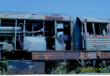 Ջերմաքարշ (Тепловоз ЧМЭ-3), գույքային №՝ 51130048, գործ. №՝ 5129, տարեթիվը՝ 1985, տեխ. վիճակը` նախապատրաստական աշխատանքներից հետո ենթակա է փոխադրման «ՀԿԵ» ՓԲԸ-ի տարածքում, տեղակայման վայրը` ՏՉ Երևան Արցախի 32