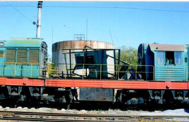 Ջերմաքարշ (Тепловоз ЧМЭЗ), գործ. համարը՝ 6535, գույք. համարը՝ 50030005, արտ. տարեթիվը՝ 1989, գտնվելու վայրը՝ ՏՉ Երևան, տեխ. վիճակը՝ Б/у, разукомплектован, не в рабочем состоянии