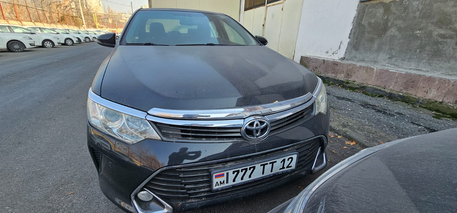 Ավտոմեքենա TOYOTA CAMRY, նույնականացման համարը՝ JTNBF4FK703032543, թողարկման տարեթիվը՝ 2015, հաշվառման համարը՝ 777 TT 12, փոխանցման տուփը՝ Ավտոմատ, վազքը՝ 104385 կմ։