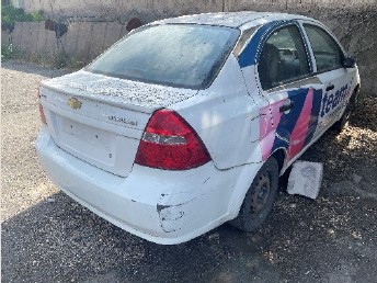 Ավտոմեքենա՝ CHEVROLET AVEO 1.4  Թողարկման տարեթիվը՝ 2010թ. Նույն. համարը`KL1SF69WJAB116192 Վկայագիր՝ YB729034 Պետհամարանիշը՝ 252 LS 62