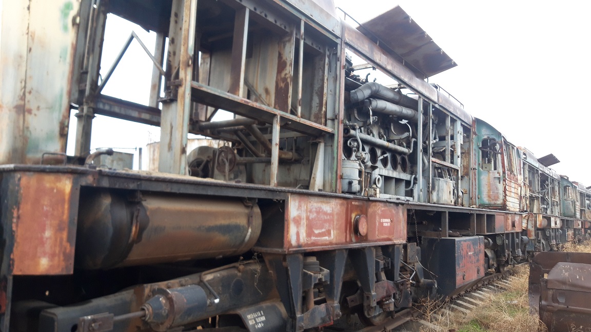 Ջերմաքարշ (Тепловоз ЧМЭ-3), գույքային №՝ 51130036, գործ. №՝ 5416, տարեթիվը՝ 1986, տեխ. վիճակը`  ենթակա չէ փոխադրման՝  ընթացային մասերը ապակոմպլեկտավորված են, տեղակայման վայրը` ՏՉ Երևան Արցախի 32